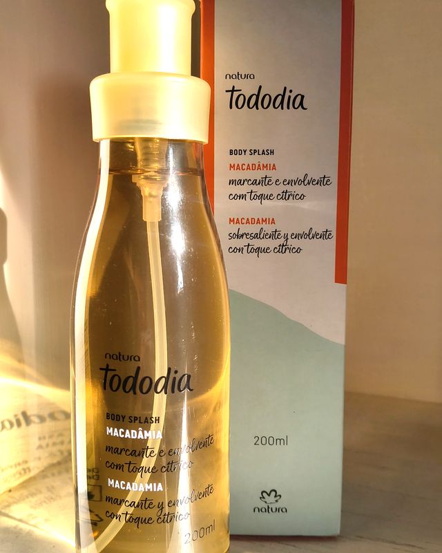Body Splash Macadamia – Tododia · macadamia · 200ml – Natura en Ailu Showroom, perfumería en Ensenada con envíos a toda Argentina