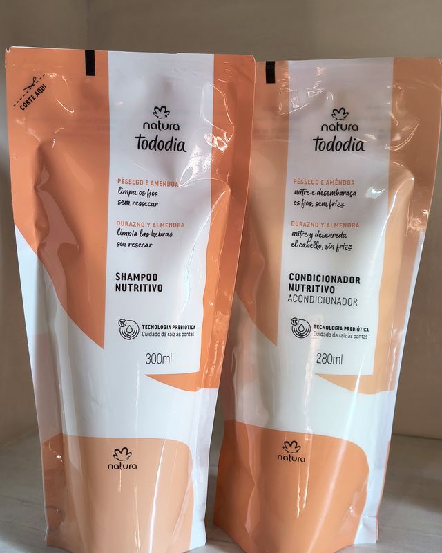 Kit Refil Tododia Nutritivo – Shampoo + acondicionador · repuestos – Natura en Ailu Showroom, perfumería en Ensenada con envíos a toda Argentina