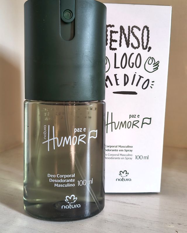 Spray Corporal Paz é Humor – Desodorante corporal masculino · 100ml – Natura en Ailu Showroom, perfumería en Ensenada con envíos a toda Argentina